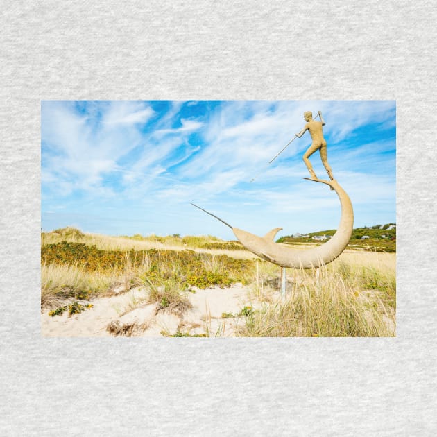 Harpooner sculpture on Martha&#39;s Vineyard New Eng;land.  imagine this on a  card or gracing your room as wall art fine art canvas or framed print on your wall by brians101